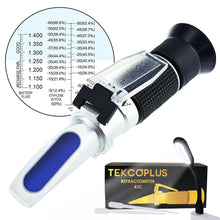 RETK-66 Automotive Refractometer, Ethylene, Propylene Glycol, Battery Fluid SG: 1.100~1.400kg/l-Tekcoplus Ltd.