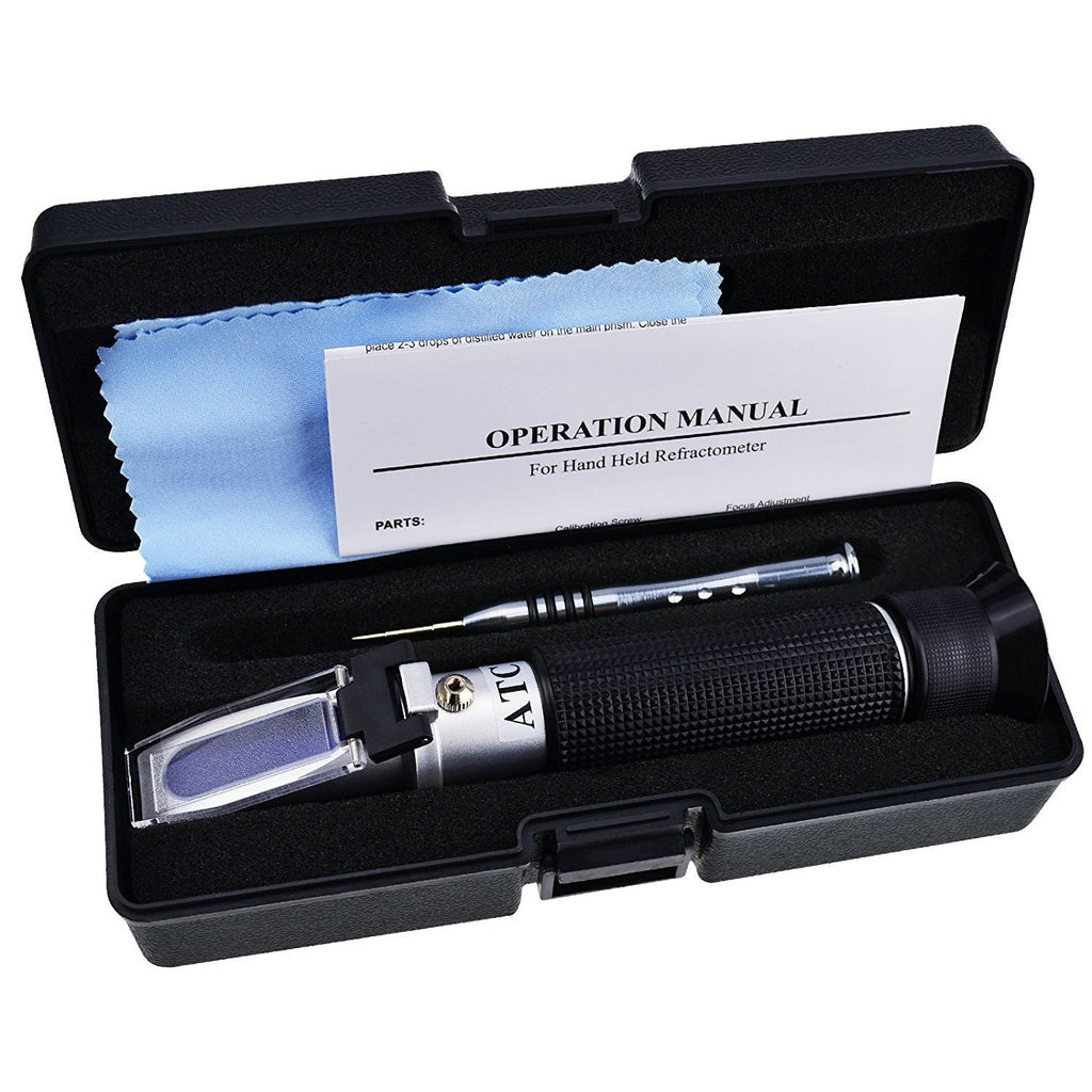High Precision Alcohol Refractometer 0-80% v/v, XRCLIF Hand-held Alcohol  Content Measurement Tool, Portable Refractometer Alcohol Meter for Bourbon