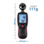 TK271PLUS Digital Anemometer Data Hold Temperature/Wind Speed Velocity