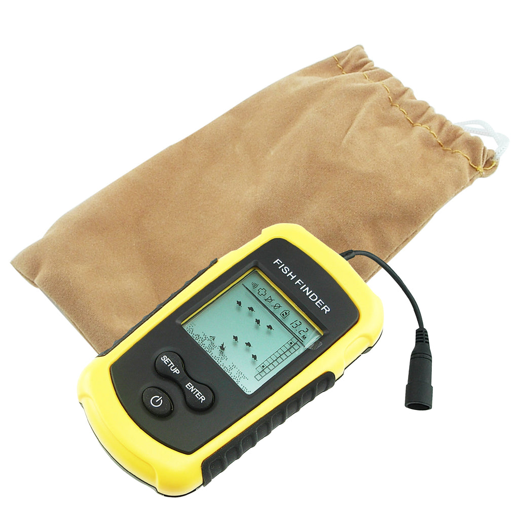 FFC-1108-1 Lucky Portable Fish Finder Sonar Wired Fishfinder 100M (328ft)  Depth Detection - Tekcoplus Ltd.