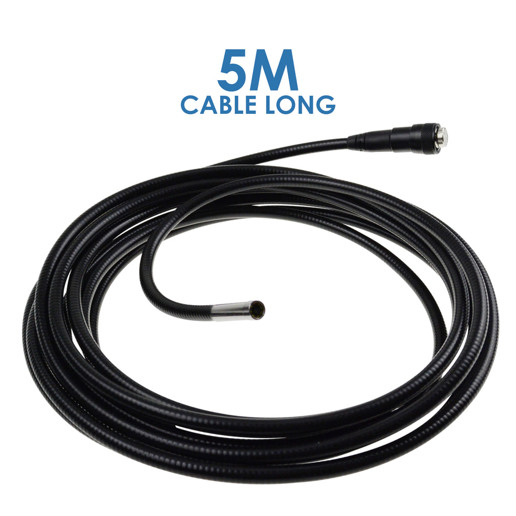 TEK-933_5M Industrial Endoscope Borescope 5M Cable 7.6mm Video Inspection HD Camera