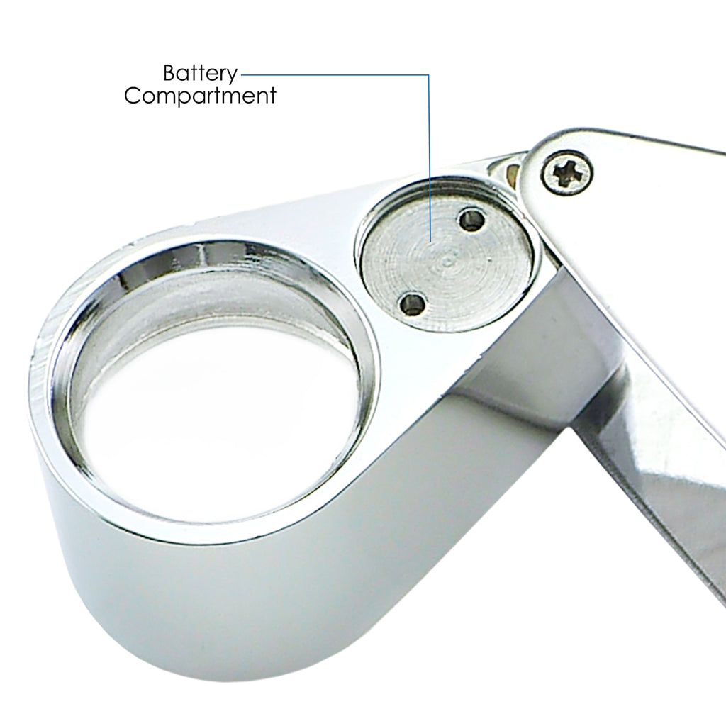 GSTK-783 20X Magnification 21mm Lens Jeweler Loupe Magnifier 6 LED light  Gem Gemstone Jewelry Tool