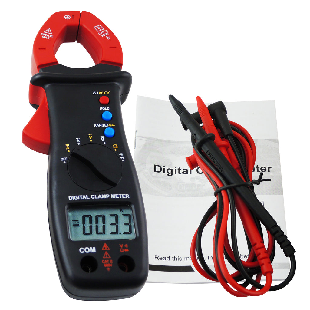 CMTK-1032 Digital Clamp Meter Multimeter DC AC Voltage Current Resistance Diode Continuity Tester-Tekcoplus Ltd.