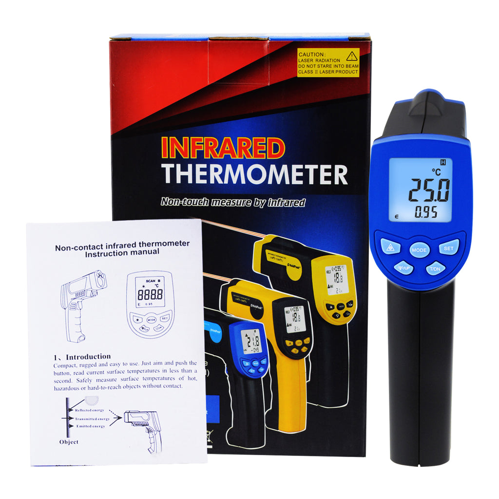 THTK-803 Digital 20:1 Professional Infrared Thermometer 0.1~1EM Pyrometer -  Tekcoplus Ltd.