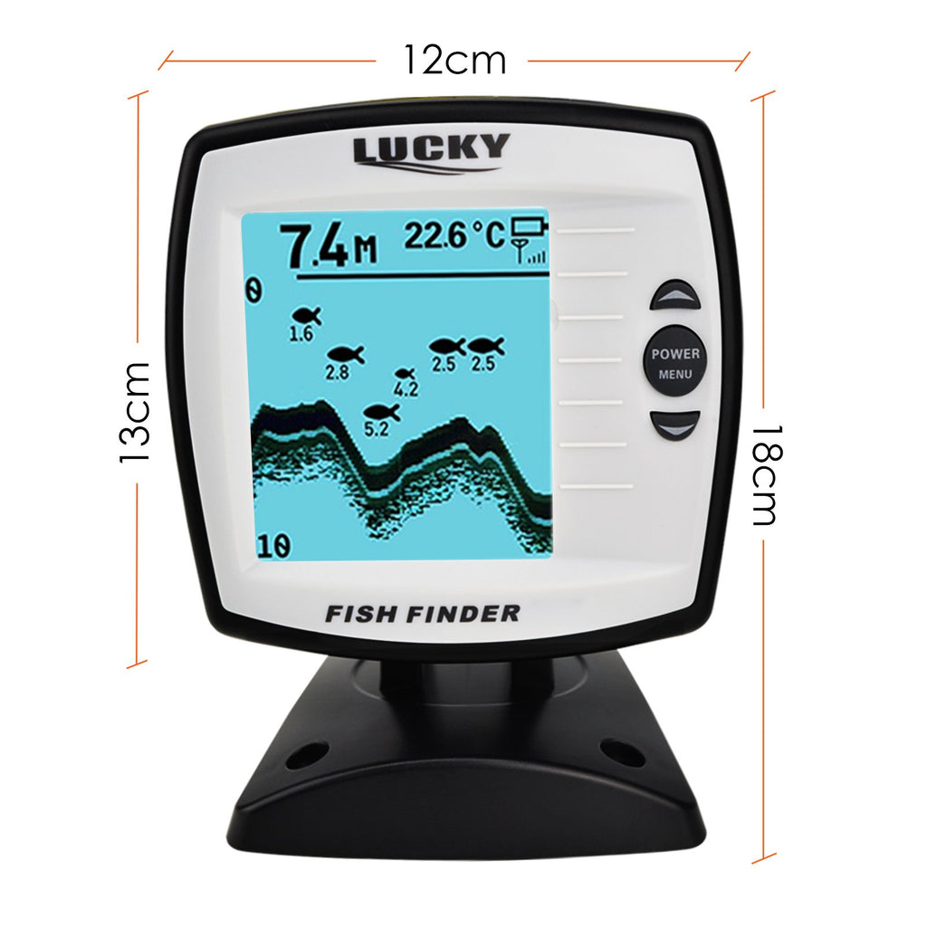 FF-918N2 LUCKY 2-in-1 Fish Finder 100m(Wired) / 60m(Wireless) Depth Sounder Fishfinder Fish Detector-Tekcoplus Ltd.