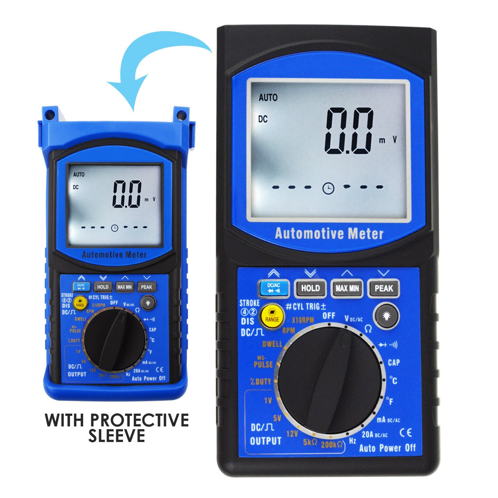 AUTK-707 Digital Engine Analyzer Automotive Multimeter 6000 Counts ...