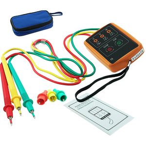 MUTK-880 3 Phase Sequence Rotation Indicator Tester Checker-Tekcoplus Ltd.