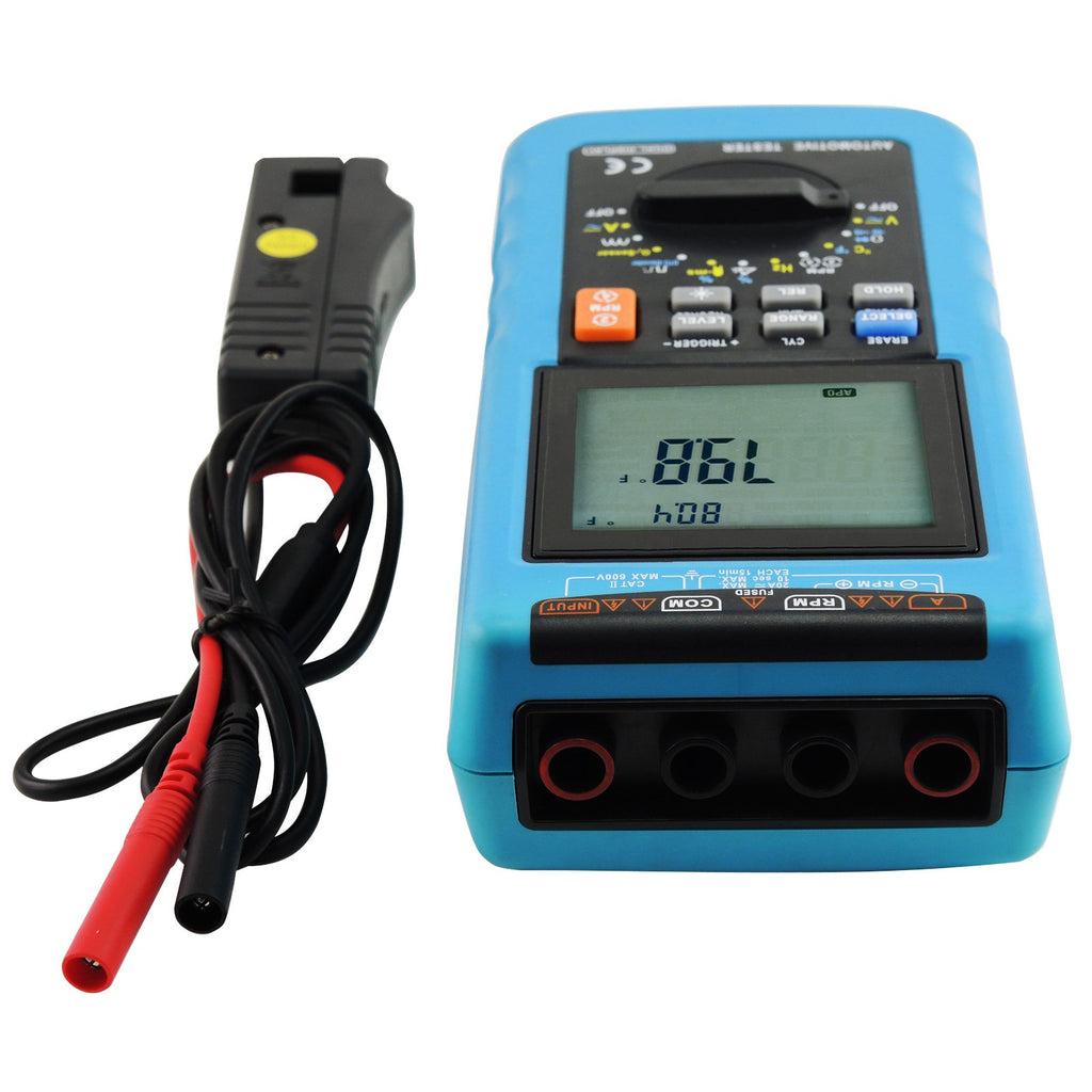 Simple Auto Multimeter AUTK-1024 Digital Automotive Multimeter Scan Car Engine Analyzer RPM ...