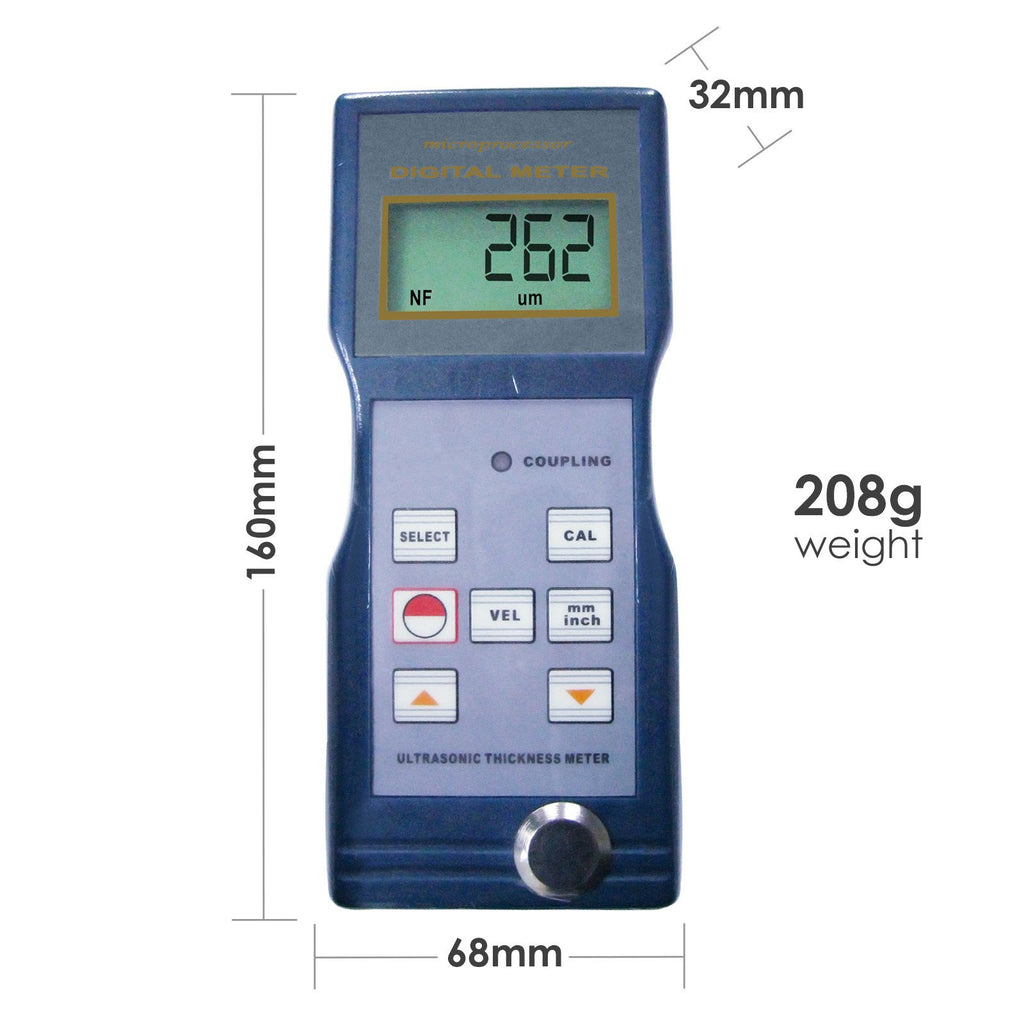 TMTK-896 Digital Ultrasonic Thickness Meter 1.5 ~ 200mm Gauge Tester CE Marking-Tekcoplus Ltd.