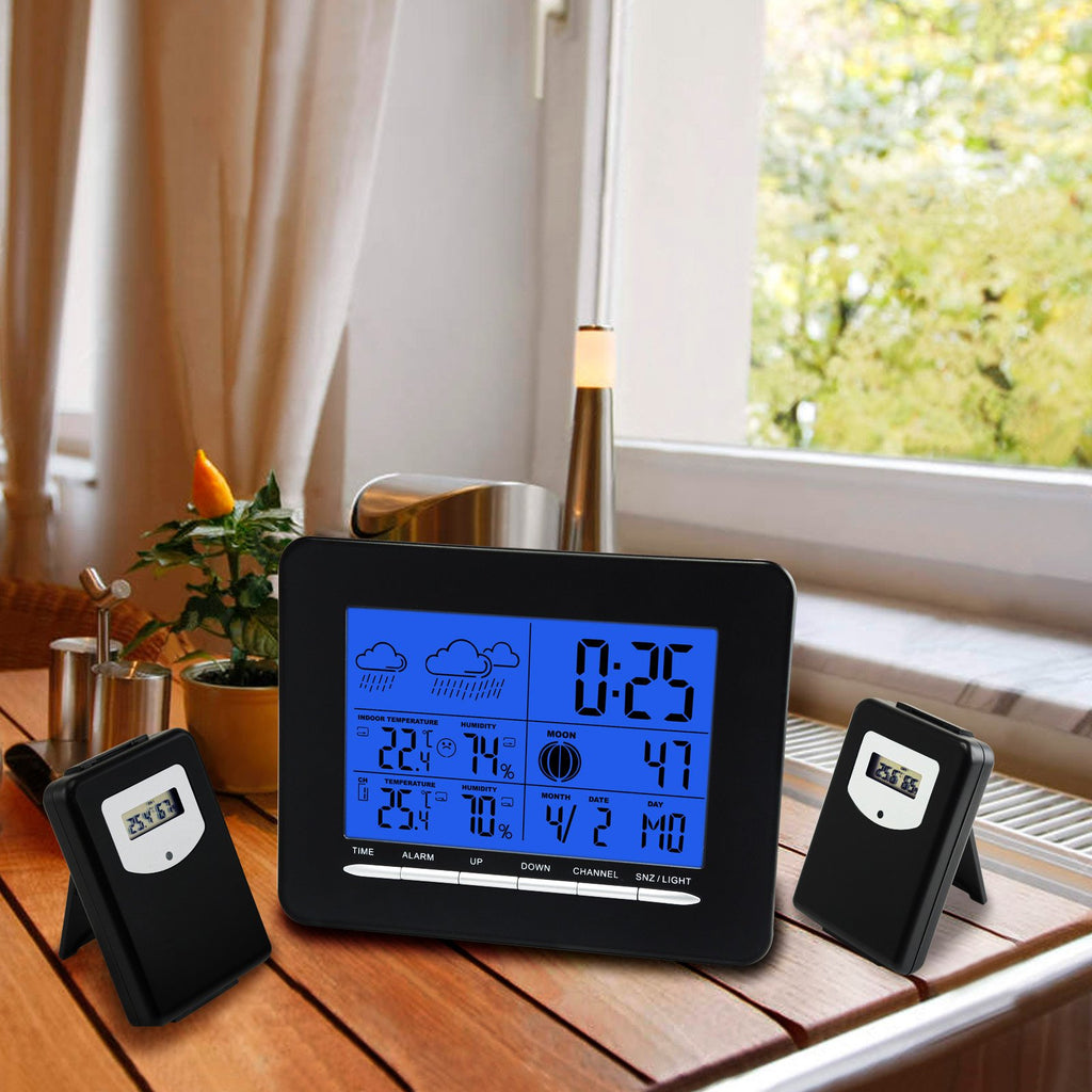 WS-002-2S Wireless Weather Forecast Station Indoor/Outdoor Temperature –  Gain Express